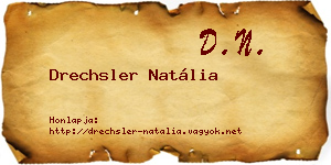 Drechsler Natália névjegykártya